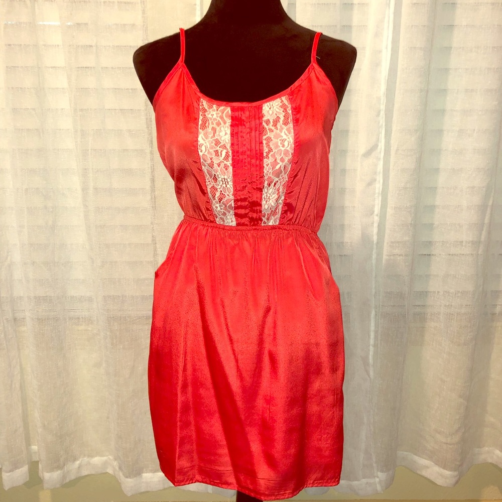 Coral summer dress